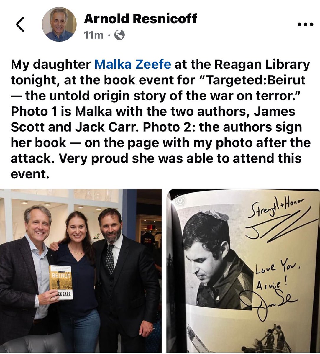 1983 #BeirutBarracksBombing remembered — as the origin of the #WarOnTerror. Last night at #ReaganLibrary.