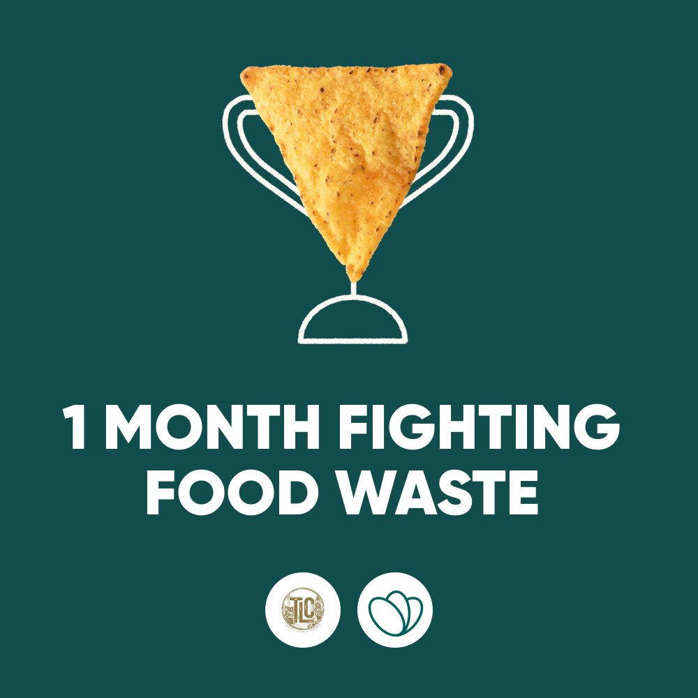 1 month in and 100 meals saved. Reducing waste 1 meal at a time. #TooGoodToGo