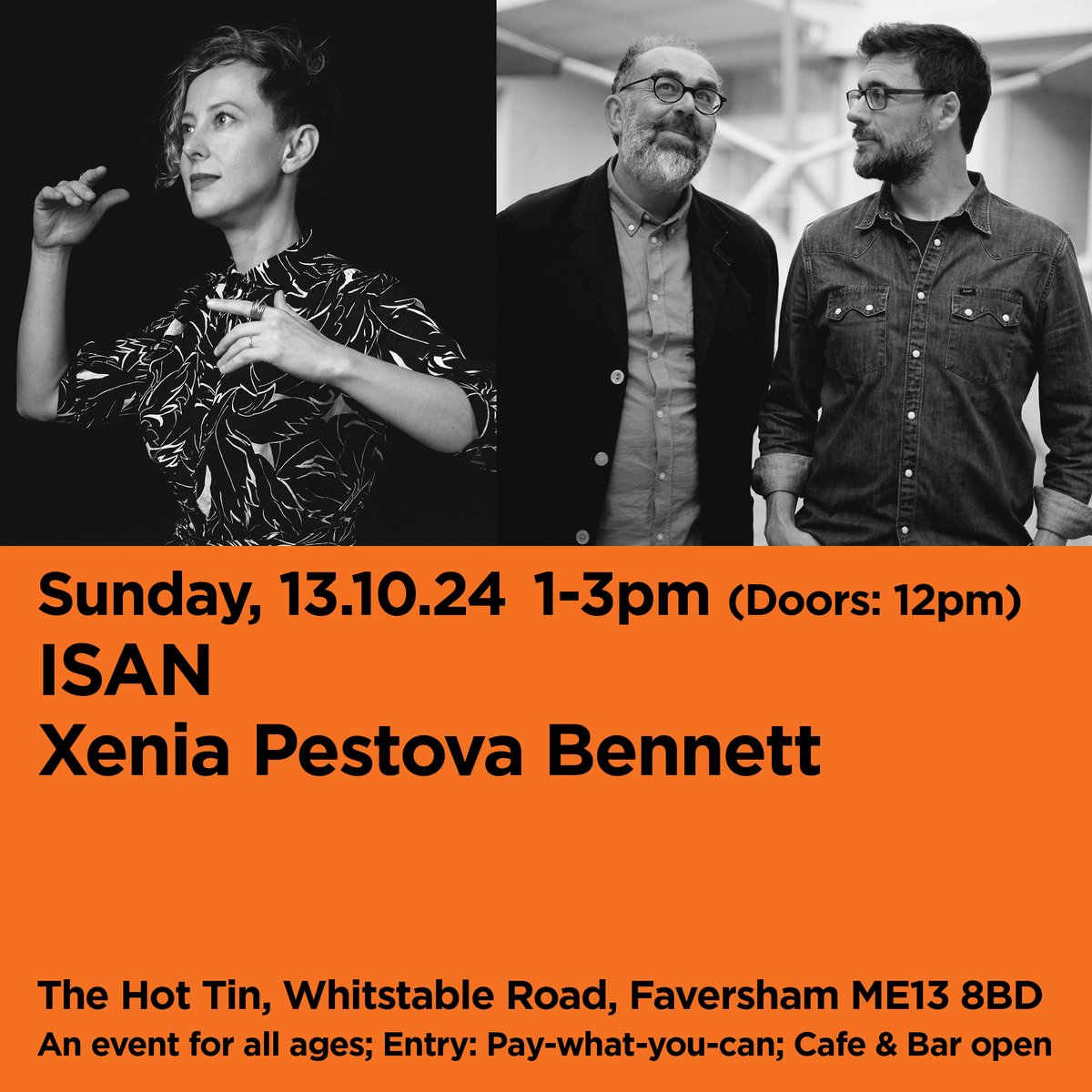 At our second show with Xenia we'll be performing a live collaboration - gently weaving ourselves into Xenia's "Castalia" and "Autumnia" cycles for organ, while Xenia folds her sounds into our "Slow Bulb Slippage"... it will be gently exciting!

buytickets.at/arcticcircle/1…