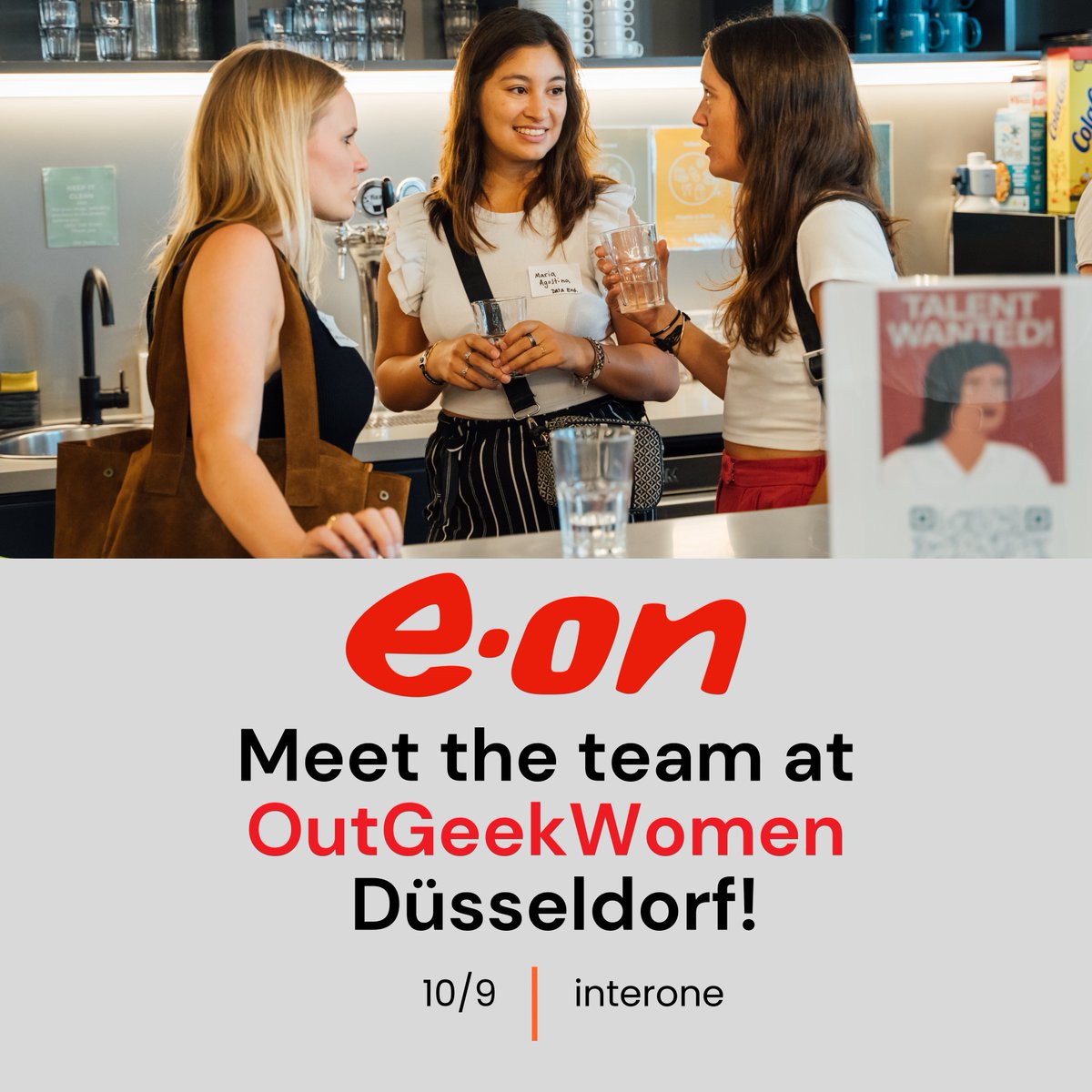 As if you needed another reason to RSVP for hashtag#OutGeekWomen x Düsseldorf hosted by Interone - here’s a big, shiny one: the E.ON Digital Technology team is joining us too!

#eondigitaltechnology #womenintech #wit #dei