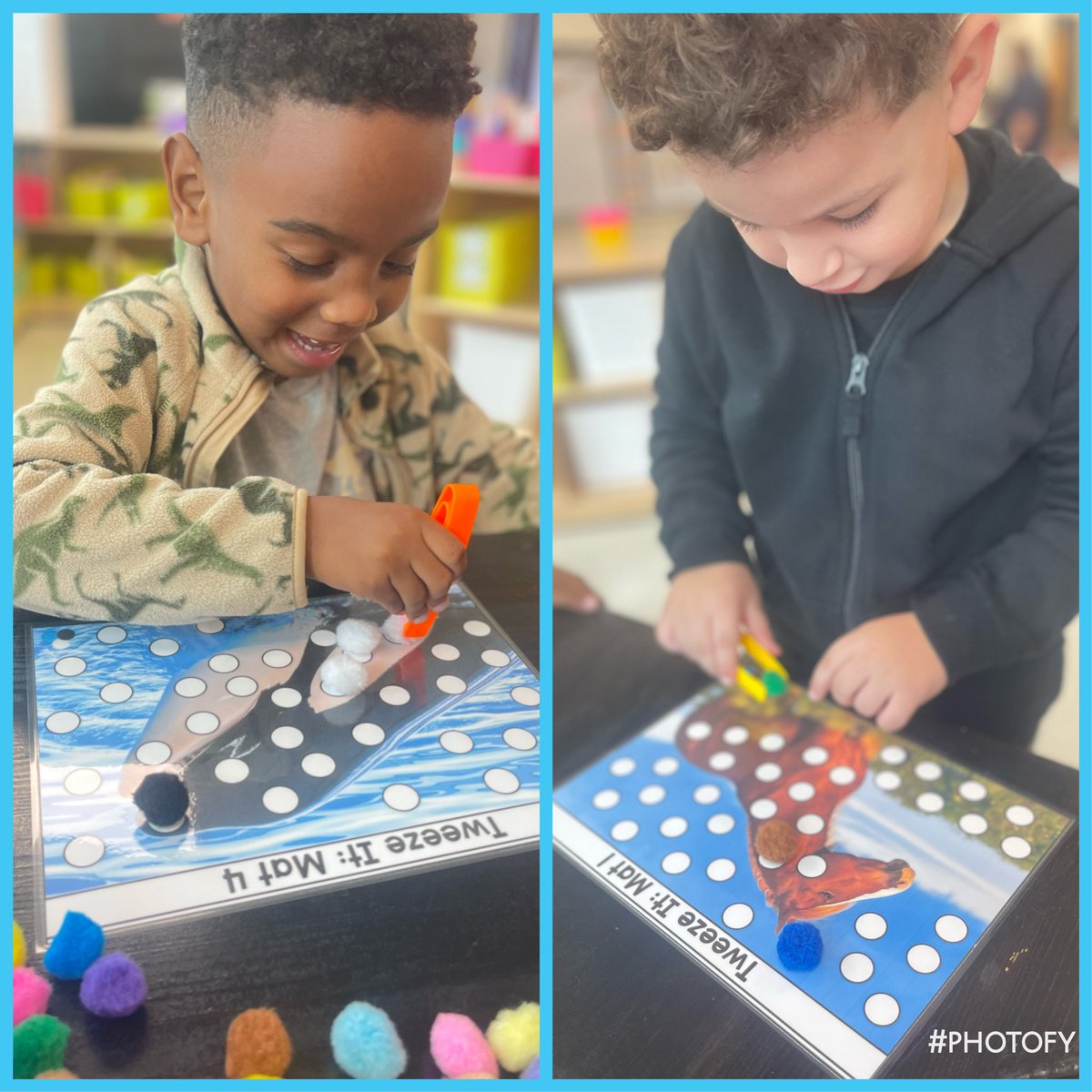 Strengthening our hand muscles with some fine motor fun!
