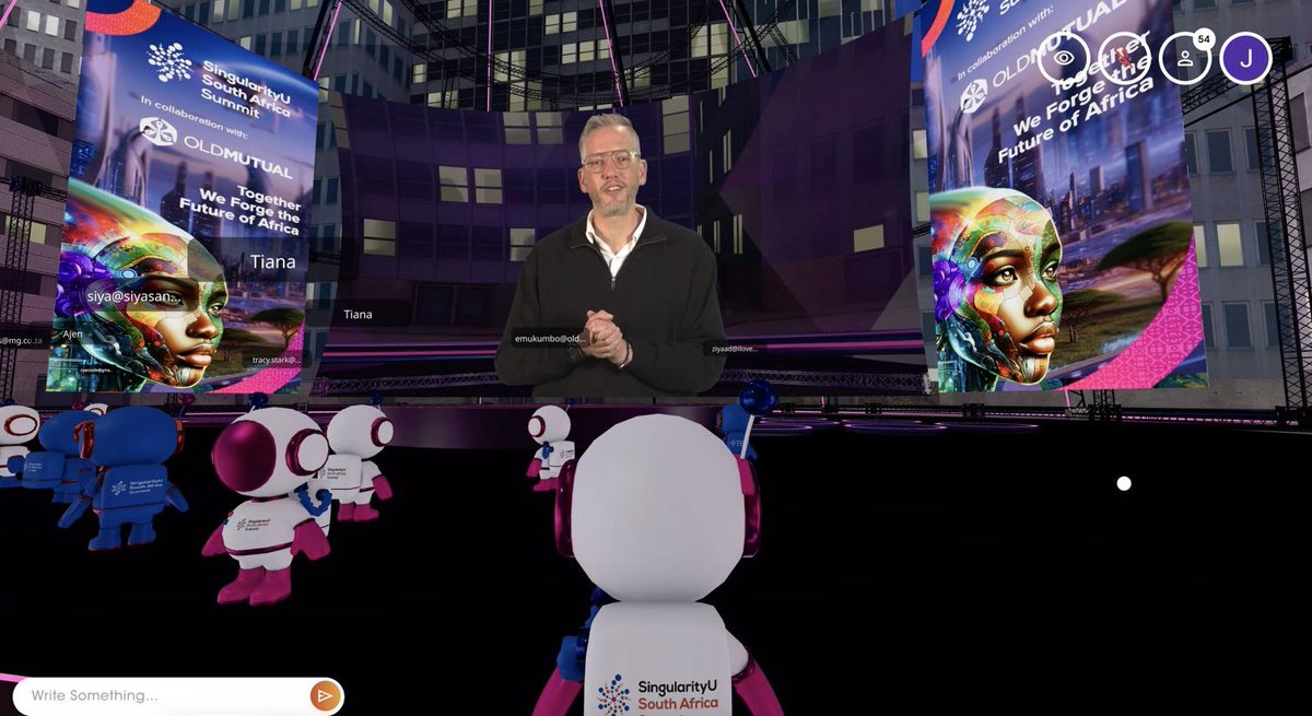 Well done to the <a href="/SUSouthAfrica/">Singularity South Africa</a> team for yesterday’s media event hosted entirely in the <a href="/AfricarareNft/">AfricarareNft</a> metaverse! 

Looking forward to the Summit, 21 &amp; 22 October! 

#FutureProofAfrica #SUSASummit2024