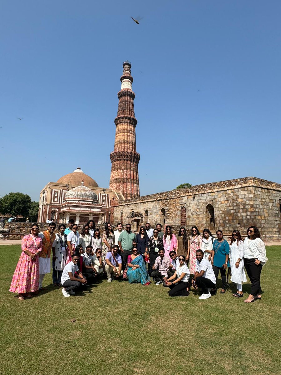 diaspora_india's tweet photo. Participants of #77KIP explored the historic sites depicting architectural marvels in Delhi. They visited the majestic Hauz Khas Complex and the iconic Qutub Minar. A perfect blend of history, culture and artistic excellence. #CulturalHeritage #IncredibleIndia
@VikramMisri https://t.co/SE88weqWQU