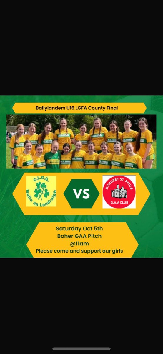 Ballylanders LGFA tweet media