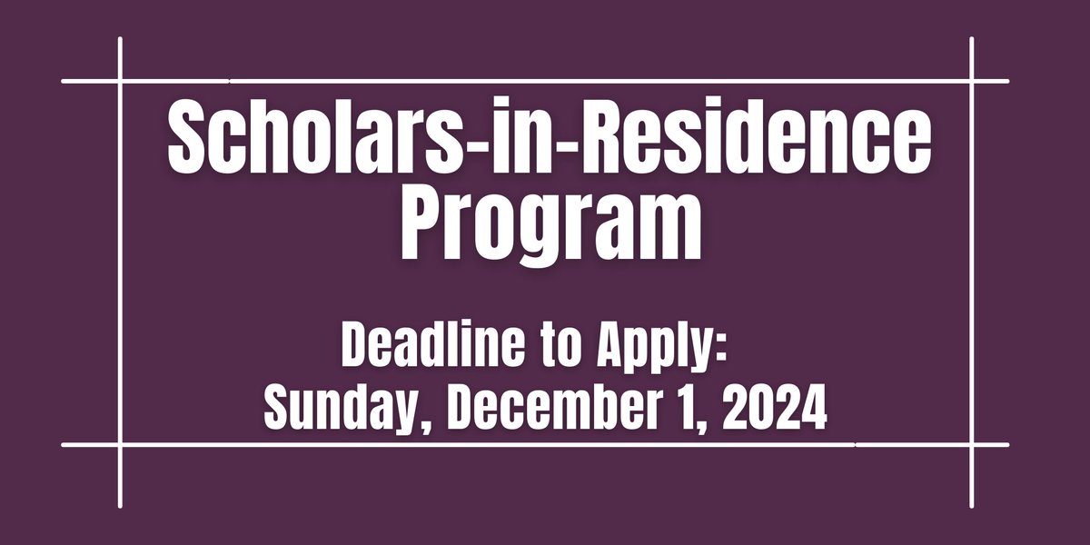 If you are a postdoctoral scholar, independent researcher, or creative writer interested in studying at the #SchomburgCenter, consider applying to our Scholars-in-Residence Program. Deadline 12/1. Long &amp; short-term fellowships. Stipend.  ow.ly/WRgI50TxiVQ