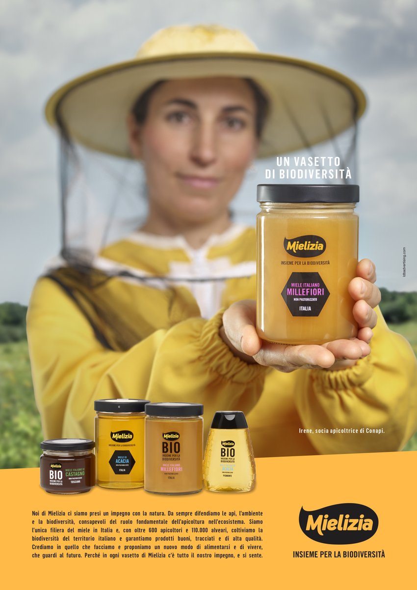🟡 #UnVasettoDiBiodiversità: al via la nuova campagna stampa #Mielizia
C’è un mondo racchiuso in ogni vasetto di Mielizia, un mondo fatto di #api, fiori, passione e rispetto per la #natura 🐝🍯
Scopri di più nel #comunicatostampa bit.ly/CS-UnVasettoDi…