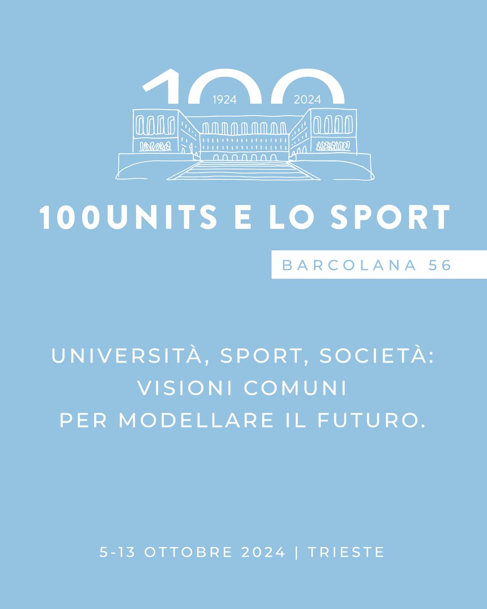 ⛵️ Sport, cultura, innovazione, società: UniTS torna alla #Barcolana56

Dal 5 al 13 ottobre incontreremo il mondo dello sport in piazza Unità con eventi, talk e presentazioni. 

Leggi qui ► u.garr.it/SfiPt