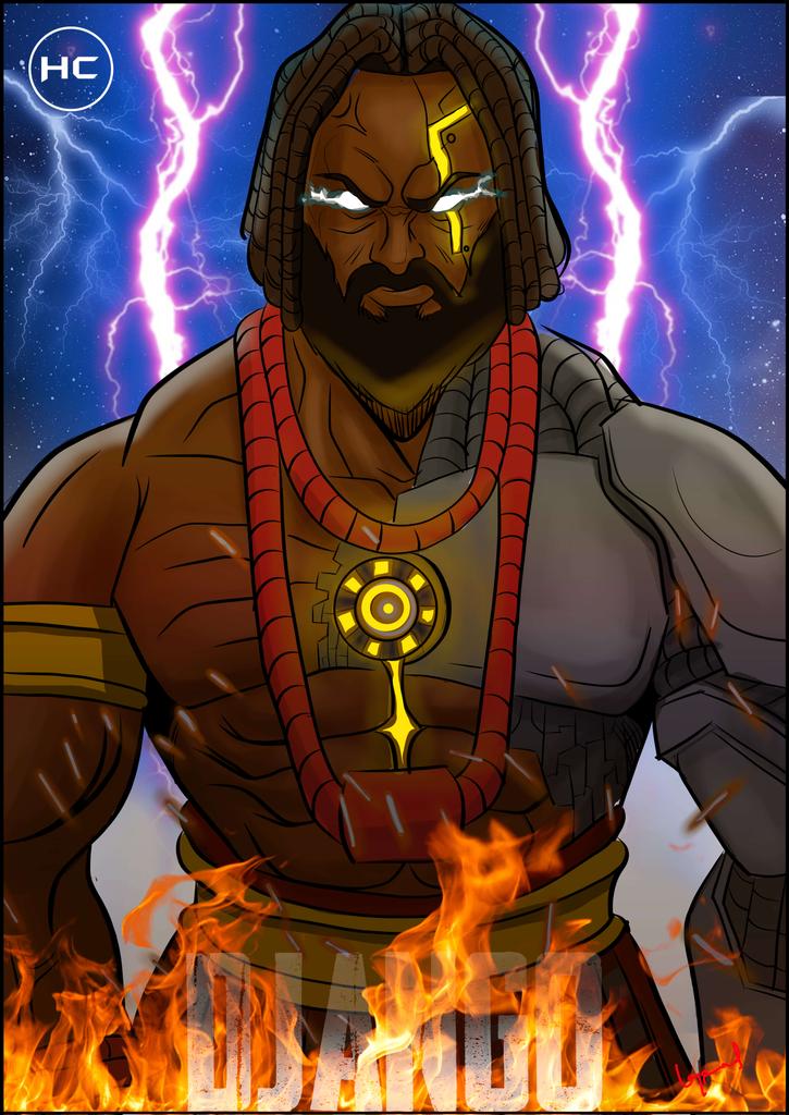 DJANGO; an evolved form of the god "Sango".

A poster I made for <a href="/HaloComicsInc/">Halo Comics</a> comic series. What do you guys think?