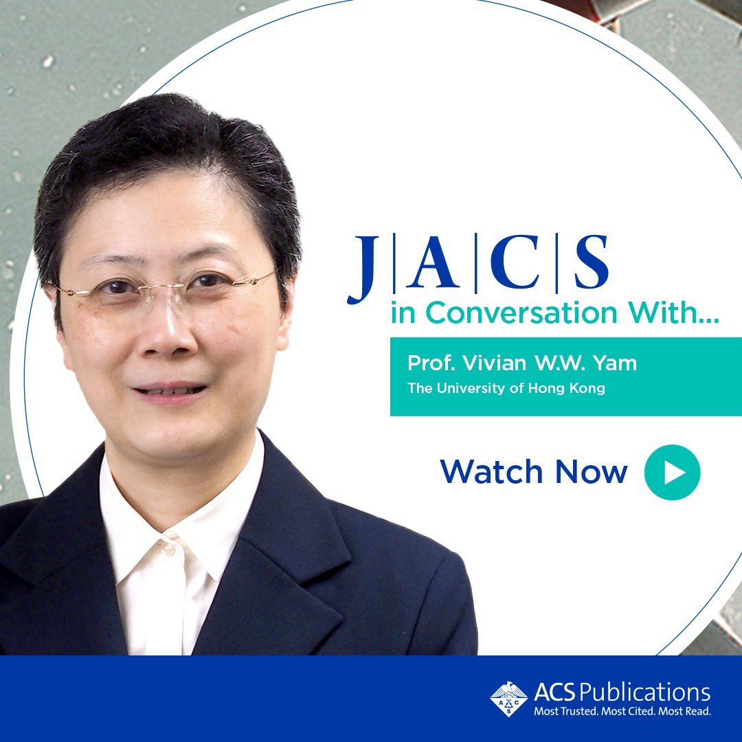 J. Am. Chem. Soc. (@j_a_c_s) on Twitter photo 🎥 The latest JACS in Conversation interview is now live!
Join us as Prof. Vivian W.W. Yam of <a href="/HKUniversity/">The University of Hong Kong</a> shares her groundbreaking work in inorganic and organometallic chemistry.
Watch the full interview here ➡️ go.acs.org/b5v 🎥 The latest JACS in Conversation interview is now live!
Join us as Prof. Vivian W.W. Yam of <a href="/HKUniversity/">The University of Hong Kong</a> shares her groundbreaking work in inorganic and organometallic chemistry.
Watch the full interview here ➡️ go.acs.org/b5v