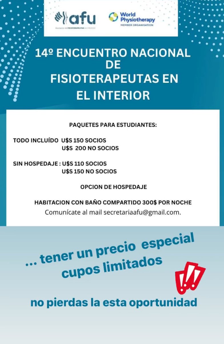 Asoc.Fisiot.Uruguay (@afu_uruguay) on Twitter photo 