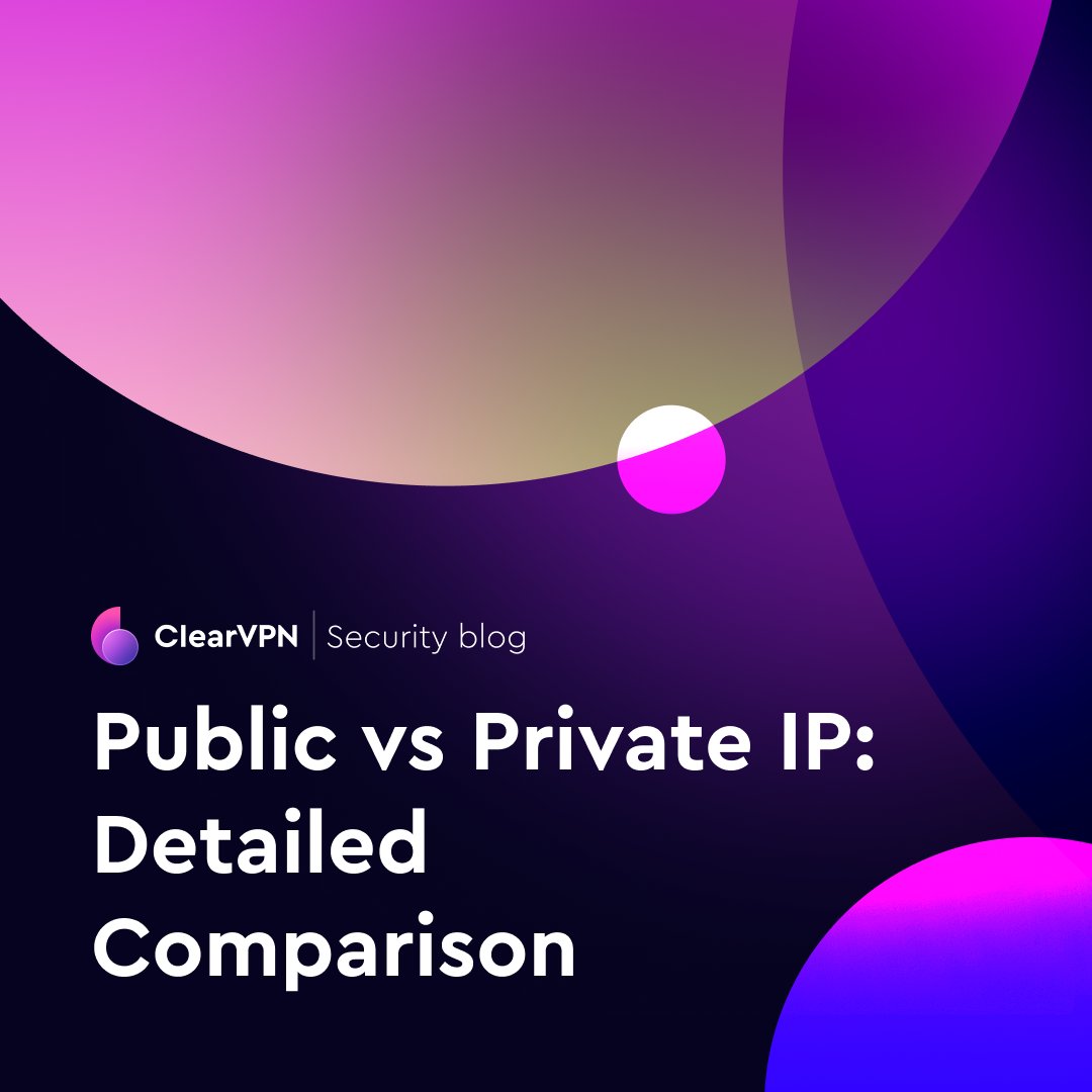 Private vs. Public IP, which one do you have? 👀
Sure thing, public IPs are vulnerable to hackers. And a proper VPN will make it harder for others to determine who and where you are 😎
Learn how to check your IP in our blog article 👉 clearvpn.app/what-is-my-ip
And remember to stay