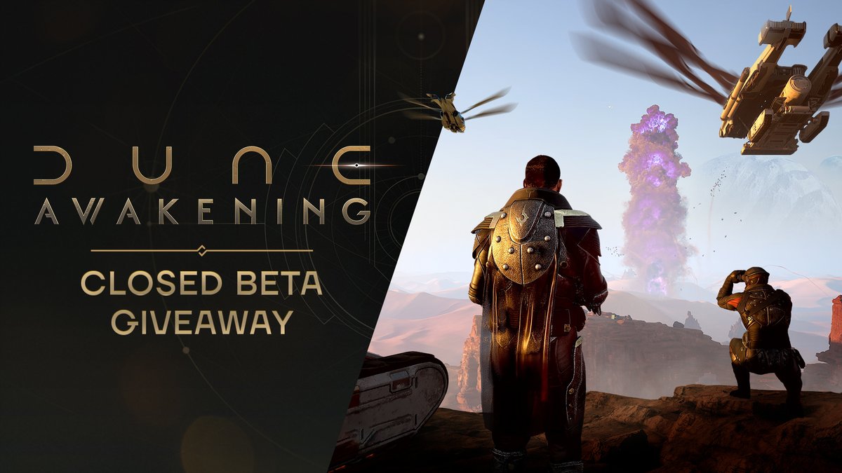 Now’s your chance to participate in the Dune: Awakening Closed Beta!

Follow us, like this post, and retweet to be entered in for the drawing. Winners will be chosen and contacted next week.  Make sure your DMs are open so we can contact you!

Complete the Beta Player Survey as