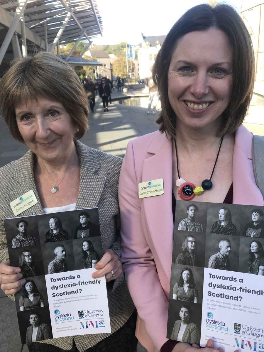 Good to be back ⁦<a href="/ScotParl/">Scottish Parliament</a>⁩ with ⁦<a href="/JamieACooke/">Jamie Cooke</a>⁩ ⁦<a href="/Enable_Tweets/">Enable</a>⁩ to hear ⁦@olivermundell⁩ introduce this new report from ⁦⁦<a href="/DyslexiaScotlan/">Dyslexia Scotland</a>⁩d. Thanks Dr Jeremy Law, Katie Carmichael &amp; Cathy Magee for  moving us Towards a dyslexia-friendly Scotland