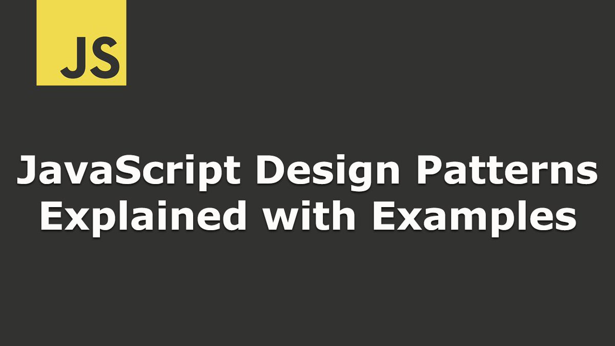 vigowebs's tweet image. Just published - JavaScript Design Patterns Explained with Examples #javascript #programming #javascriptcode #WebDevelopment #designpattern
vigowebs.com/articles/javas…