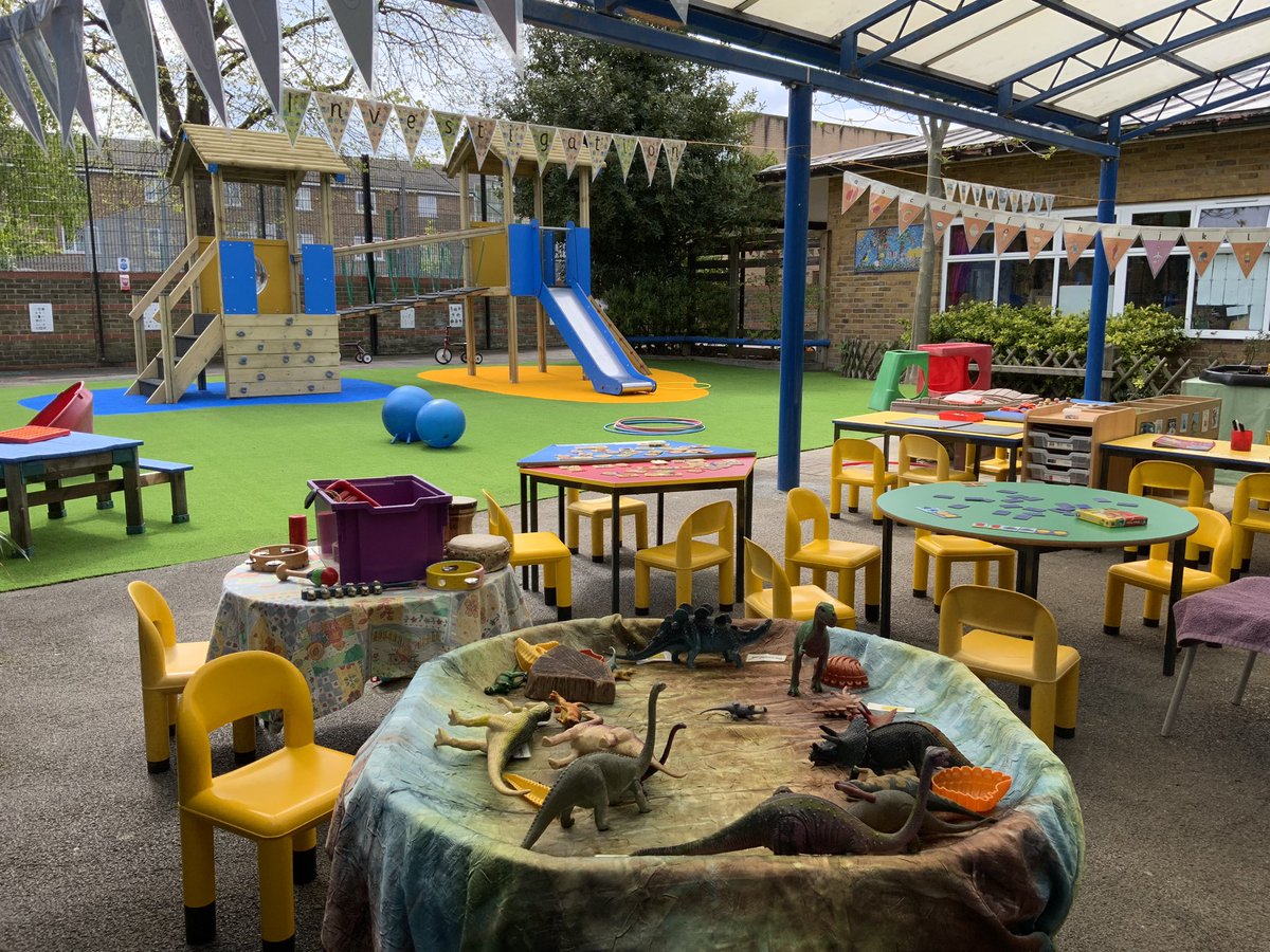We enjoy every minute in our EYFS Class.  The staff are  kind and caring and help us to learn. We are learning to write our names, we get to play with the toys and make music and explore our new classroom.