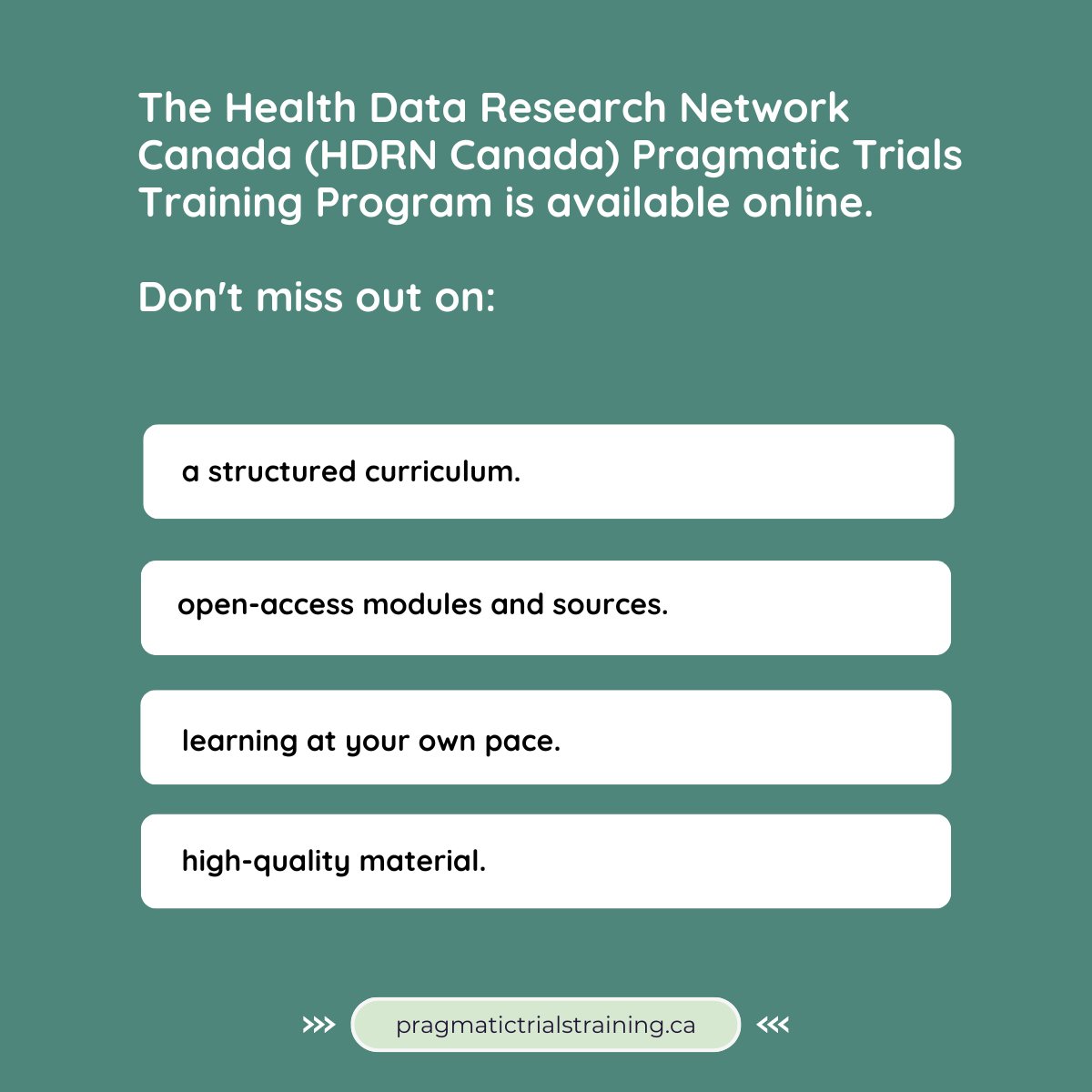 PASSERELLE - SPOR National Training Entity (@passerelle_nte) on Twitter photo Did you know that you can learn about pragmatic clinical trials at your own pace, without leaving your home or workplace? 🤔💡
Visit ➡️ schulich.uwo.ca/pragmatictrial… for more!
<a href="/hdrn_rrds/">HDRN Canada - RRDS Canada</a> Did you know that you can learn about pragmatic clinical trials at your own pace, without leaving your home or workplace? 🤔💡
Visit ➡️ schulich.uwo.ca/pragmatictrial… for more!
<a href="/hdrn_rrds/">HDRN Canada - RRDS Canada</a>