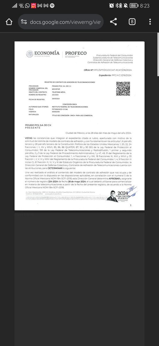 Goiz's tweet photo. @AtencionProfeco de acuerdo con la carta por parte @MovistarMX después de haber hecho la portabilidad desde @Telcel , deberian dar el servicio, he recargado saldo aún cuando se me prometió un saldo a favor al cambiarme ysigo sin servicio alguno. https://t.co/Ew9Di11cAX