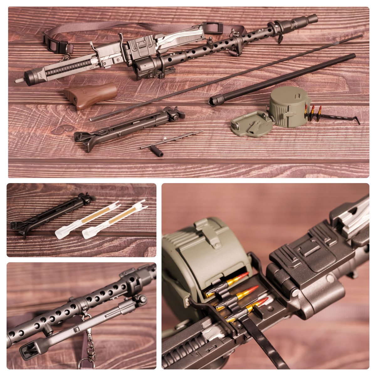 Rrurilapis's tweet image. 次にいくつかの商品を紹介します
(商品情報)
品物: MG34
プロトタイプ製作 &amp;amp;アフター組立仕上げ:カタツムリ、七夜

内容物:
本体X1、ドラムマガジンX1、スリング  X1
#武装ドール 
#ShadowDesign