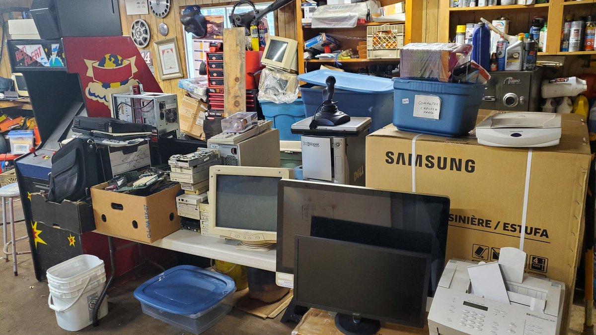 After this weekends gutting this is all I have left to purge before my garage is once more car ready......God help me.