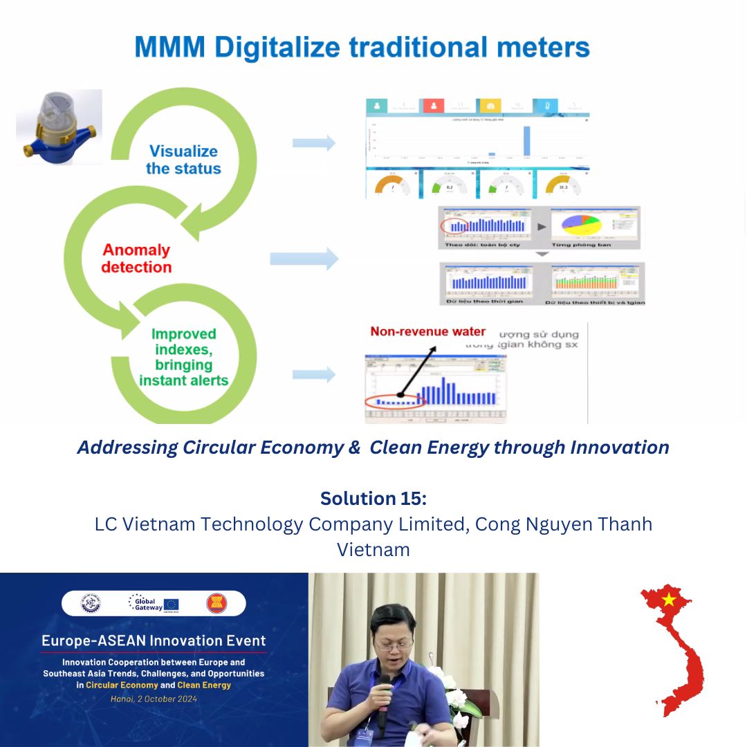 Solution 15 (#CircularEconomy)

How can we visualize consumption patterns &amp; detect anomalies in the utilities distribution network?
... with multi meter machines!

Find out their advantages compared to conventional utilities meters: lctech.asia