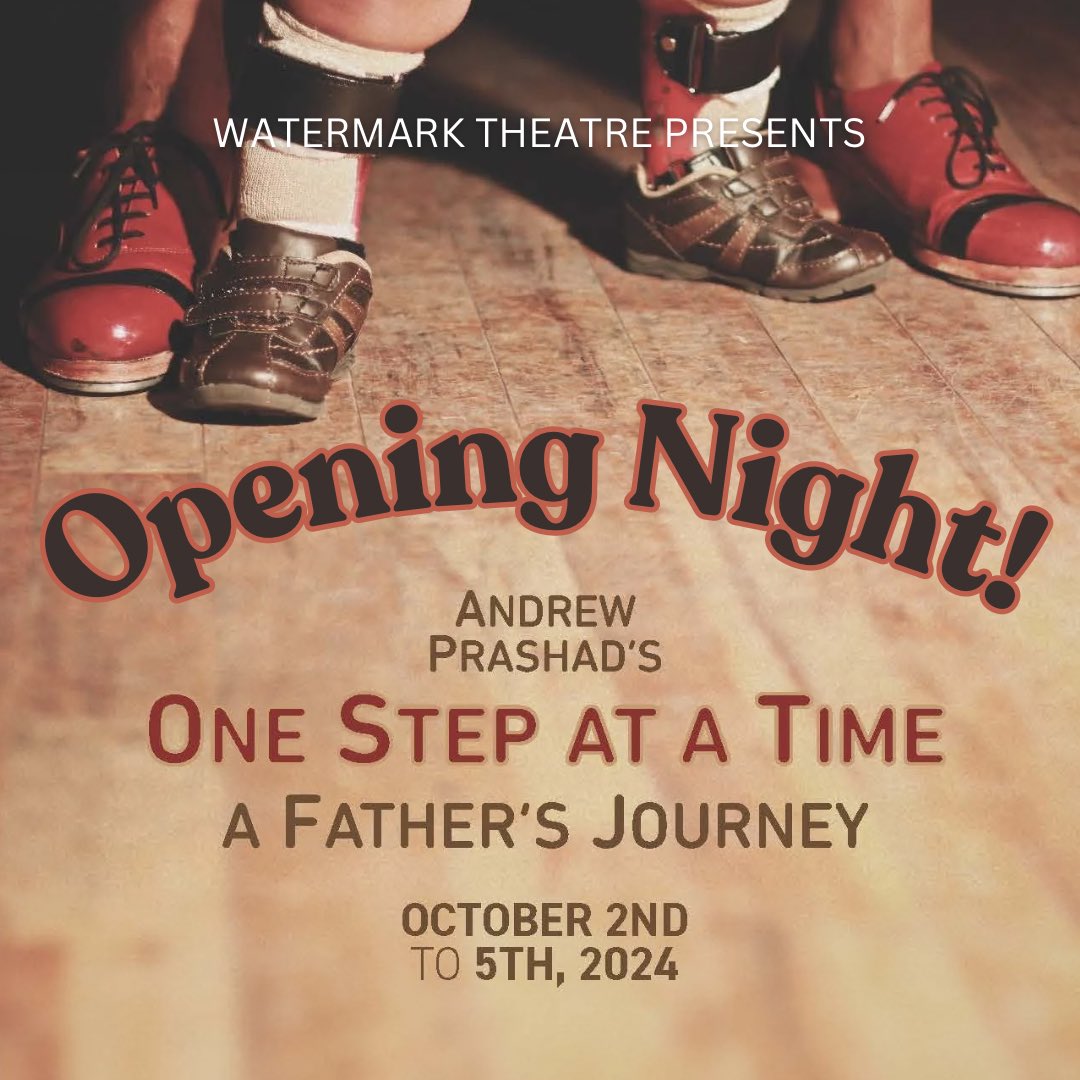 ✨One Step at a Time by Andrew Prashad begins tonight! Break a leg Andrew!

🌟Don’t miss your chance to see this incredible one man show. 

🎟️Tickets available at locarius.io/organizations/…. Get 25% off by using Promo Code ONESTEP.