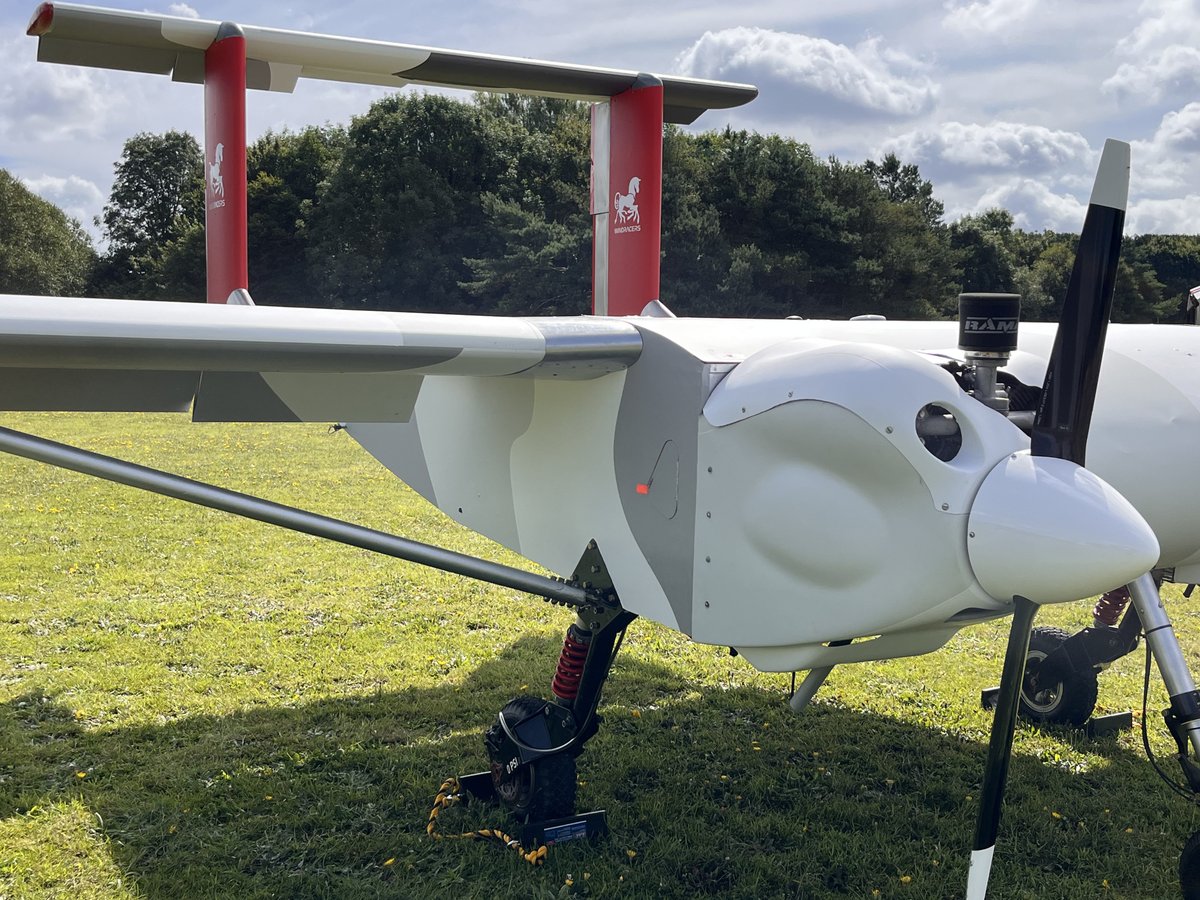 Aside from the “<a href="/Windracers/">Windracers</a> red” tail, Windracers ULTRA, our low-cost self-flying cargo aircraft, can be wrapped to conform to the brand visual style that customers want. Here's an example of an ULTRA displayed at the <a href="/DefBattleLab/">BattleLab</a> event in July 2024.