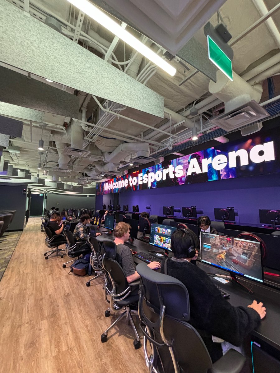 BowValley's tweet photo. The wait is over, BVC students! 🎮✨
Our new 70-seat esports arena is now open—the first in Calgary! Featuring 40 gaming stations, racing simulators, a broadcast suite, and more. Come check it out! 🚀🔥

#esports #yyc #bowvalleycollege #gameinnovation #calgaryesports https://t.co/IdFjledpBQ
