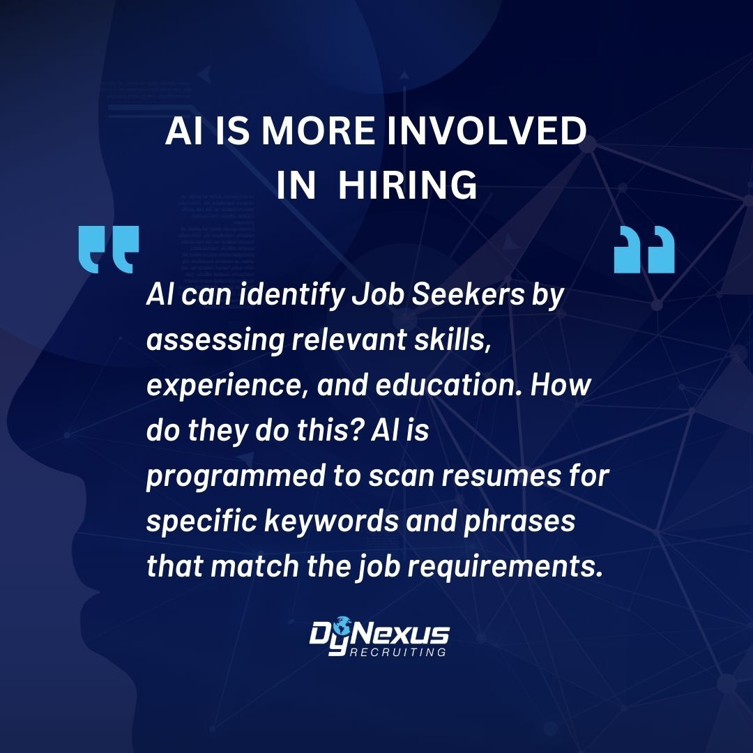 It's hard to make a good first impression on a machine's algorithm but not impossible! To find out how #AI recruiting is more likely to tag you as a candidate through keyword research and mastery, check out our resource: dynexusgroup.com/wp-content/upl…

#staffing #hiring #recruiting