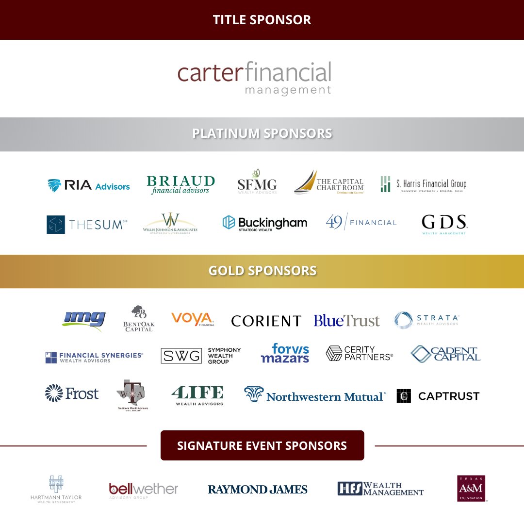 We want to offer one last pre-conference thank you to our amazing sponsors! This event would not be possible without you.

Thank you for your dedication to seeing our students succeed!

See you all tomorrow 👍 

#tamuFPC24