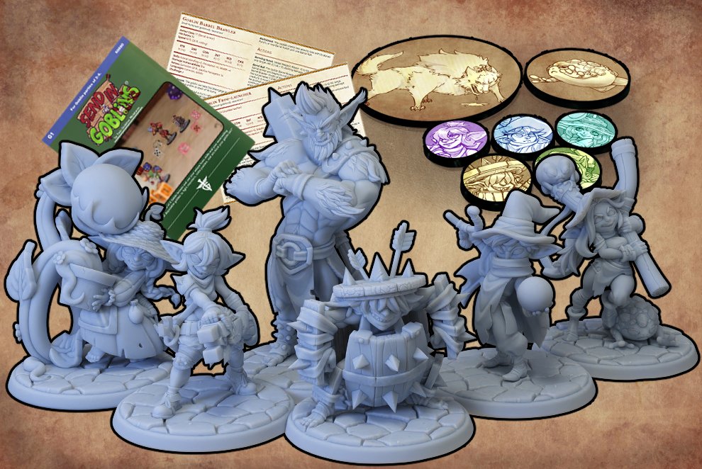 twingoddessmini's tweet photo. The "Send in The Goblins" Kickstarter is now live! If you are looking for a cool set of goblin minis and even an adventure module for them be sure to back it!

https://t.co/mui6YhRprt https://t.co/U4tmT0abQ7