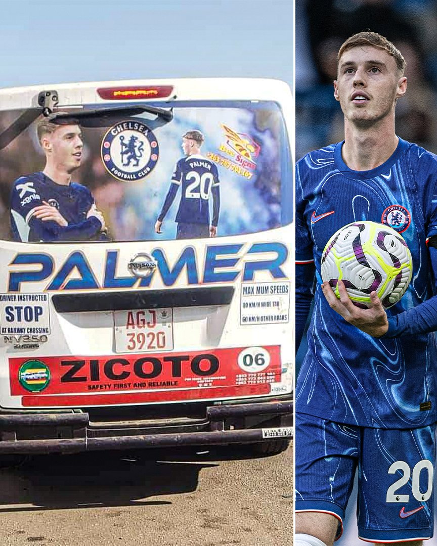 A van in Zimbabwe was spotted with Cole Palmer plastered all over it 🚌🥶 

(📸 <a href="/CyrusAgogo/">Agogo</a>)