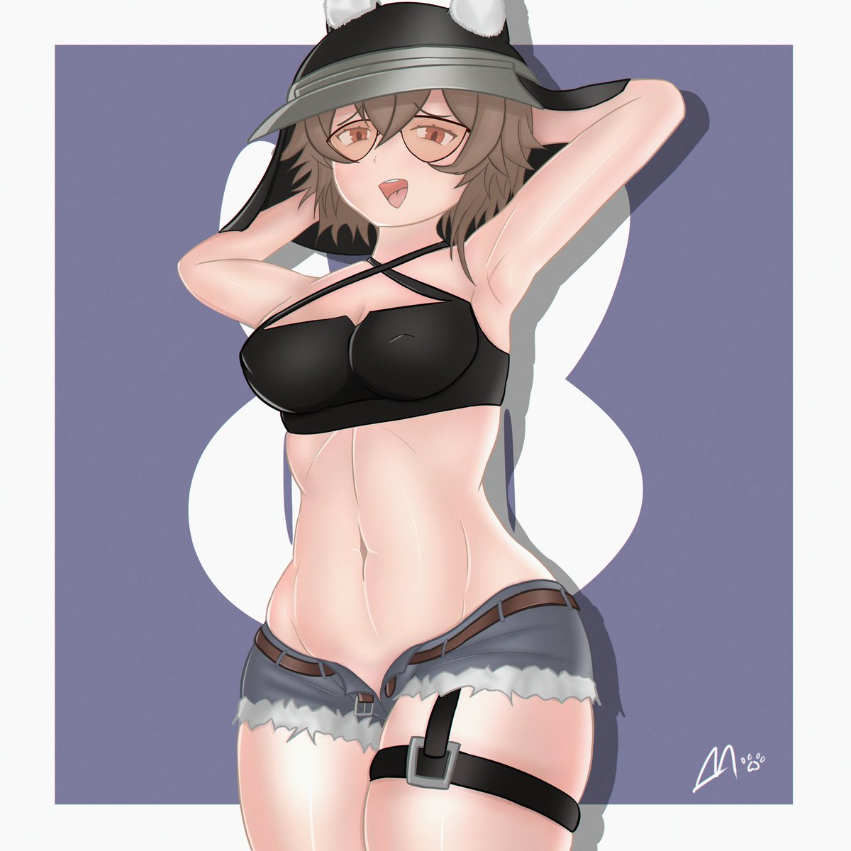 Marisnyartist's tweet photo. Drew the prankster bnuuy for a friend!

#Arknights #ArknightsFanart #アークナイツ https://t.co/Ugo5STPA3L