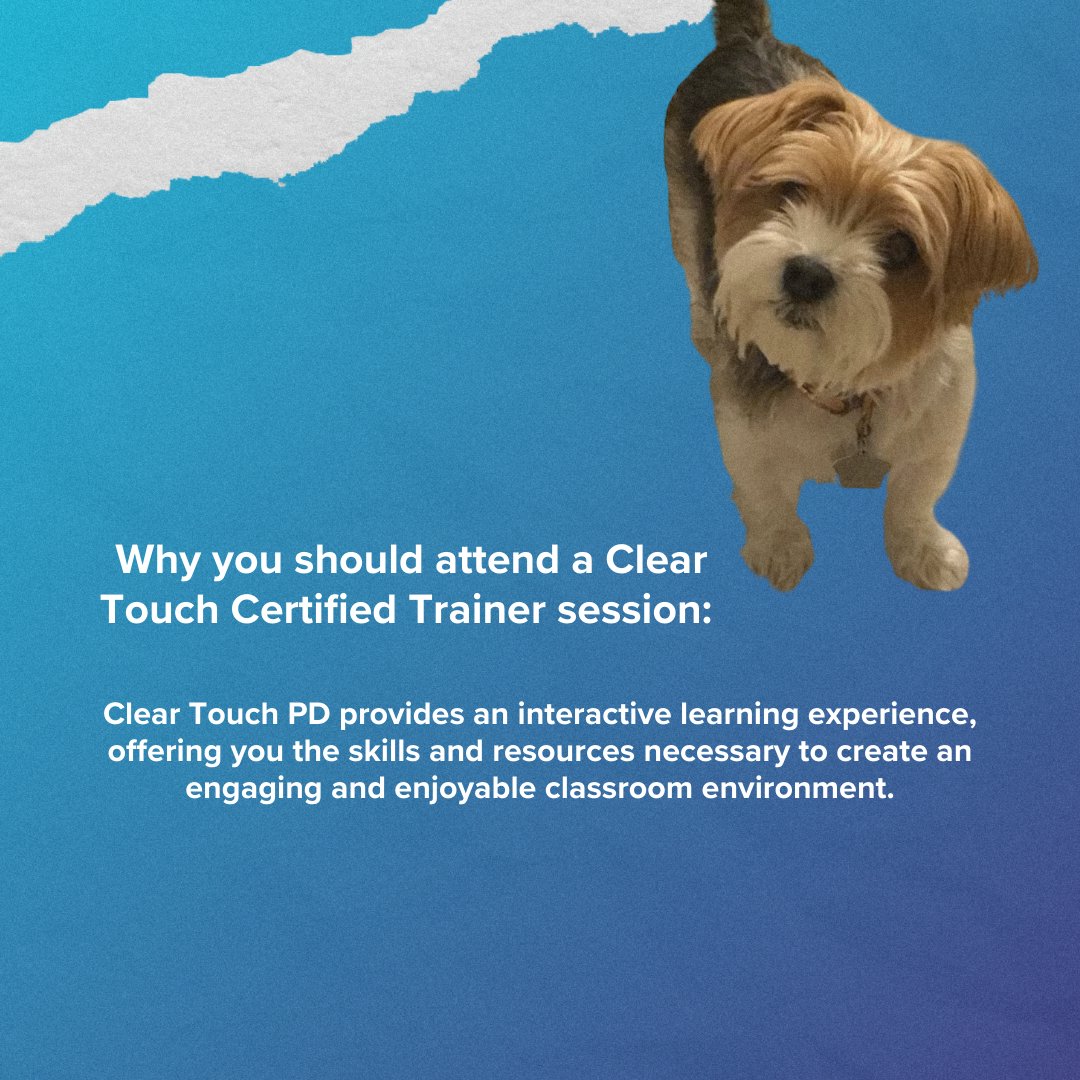 GetClearTouch's tweet image. 𝑴𝒆𝒆𝒕 𝑱𝒆𝒏𝒏𝒊𝒇𝒆𝒓, one of our amazing Training Specialists! When not at work, Jennifer loves exploring new places and using her decorating skills. Book a PD session with us today!

#PDTeam #MeetTheTeam #CTEducator