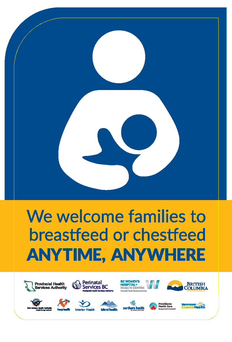 It’s a shared responsibility to create welcoming, breast/chestfeeding-friendly spaces for all families, staff and communities. Displaying the universal breast/chestfeeding decal is 1 way to show support. Download here:   
ow.ly/6Zc450TAKtX 
#NBW2024 #SupportBreastfeeding