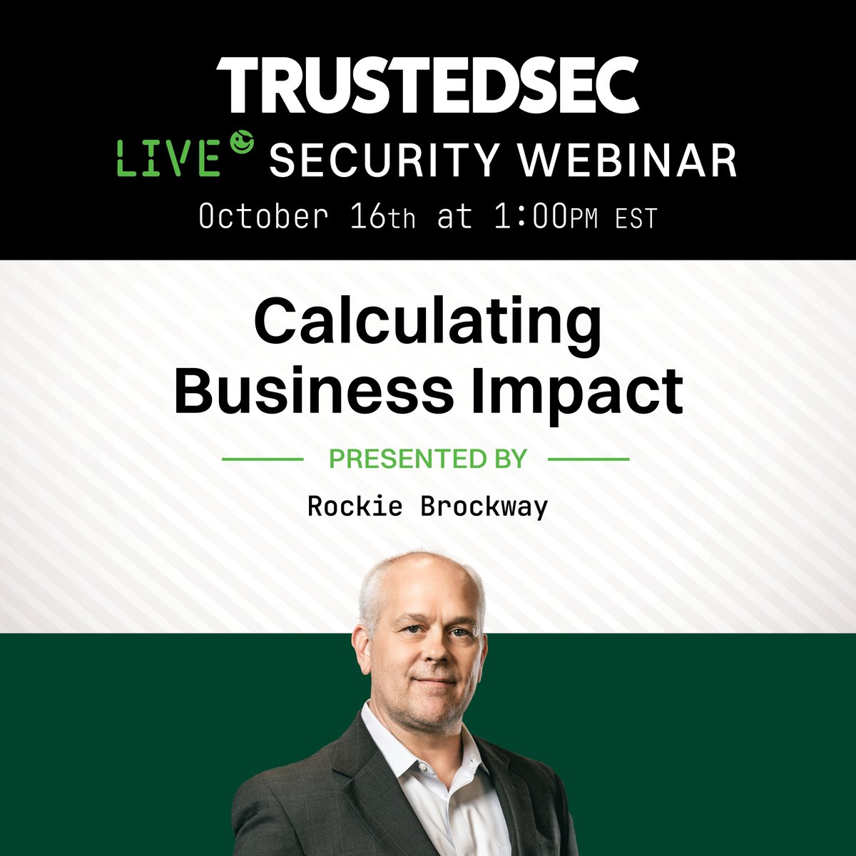 Join us for our next #webinar "Calculating Business Impact" on Oct 16! <a href="/RockieBrockway/">Rockie Brockway</a> will give an overview of methodology used for measuring Business Impact, an often overlooked component of a comprehensive cybersecurity strategy. Register now! hubs.la/Q02RQWHq0