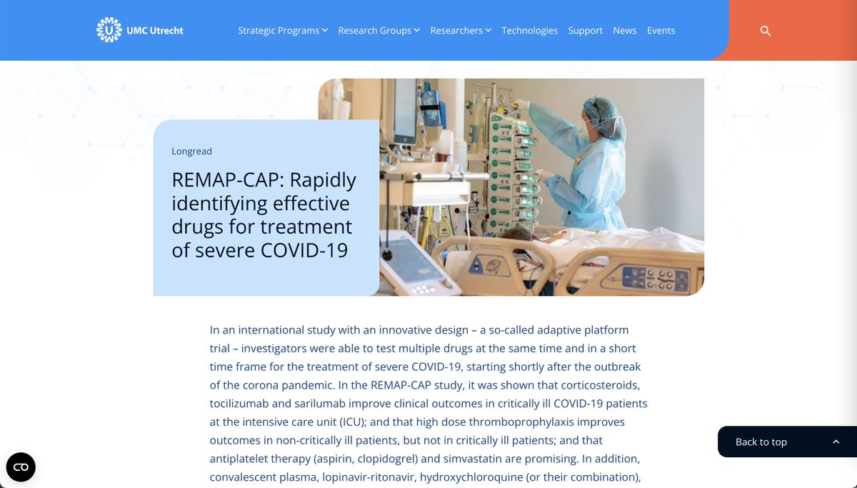 remap-cap (@remap_cap) on Twitter photo Our friends at the Dutch hospital <a href="/UMCU_Intl/">UMC Utrecht International</a> highlight REMAP-CAP's exceptional contribution to tackling community-acquired #pneumonia & #COVID19 🫁
Read the article 👉 research.umcutrecht.nl/stories/remap-…
#10YearsREMAPCAP
@Lennie333 <a href="/MarcBonten/">Marc Bonten</a> <a href="/IenI_UMCUtrecht/">Infection & Immunity UMC Utrecht</a> Our friends at the Dutch hospital <a href="/UMCU_Intl/">UMC Utrecht International</a> highlight REMAP-CAP's exceptional contribution to tackling community-acquired #pneumonia & #COVID19 🫁
Read the article 👉 research.umcutrecht.nl/stories/remap-…
#10YearsREMAPCAP
@Lennie333 <a href="/MarcBonten/">Marc Bonten</a> <a href="/IenI_UMCUtrecht/">Infection & Immunity UMC Utrecht</a>