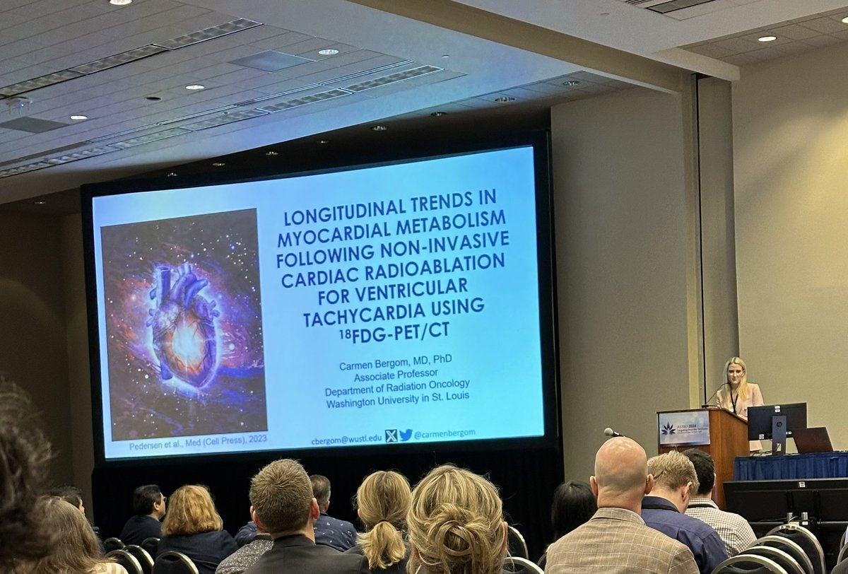 Lauren Pedersen, PhD (@drlpedersen) on Twitter photo <a href="/carmenbergom/">Carmen Bergom MD PhD</a> showcasing the innovative work spearheaded by <a href="/gwalls89/">Gerard Walls</a> examining cardiac metabolism in patients with VT treated with #CRAforVT. Saving the best for the last day! @WashURadOnc <a href="/WashUCardiology/">WashU Medicine Cardiovascular Division</a> <a href="/SBRT_CR/">Cliff Robinson</a> <a href="/DoctorPhillEP/">Phillip Cuculich, MD</a> <a href="/samsonpp/">Pamela Samson, MD</a> <a href="/JulieSchwarz14/">Julie Schwarz</a> #ASTRO24 <a href="/carmenbergom/">Carmen Bergom MD PhD</a> showcasing the innovative work spearheaded by <a href="/gwalls89/">Gerard Walls</a> examining cardiac metabolism in patients with VT treated with #CRAforVT. Saving the best for the last day! @WashURadOnc <a href="/WashUCardiology/">WashU Medicine Cardiovascular Division</a> <a href="/SBRT_CR/">Cliff Robinson</a> <a href="/DoctorPhillEP/">Phillip Cuculich, MD</a> <a href="/samsonpp/">Pamela Samson, MD</a> <a href="/JulieSchwarz14/">Julie Schwarz</a> #ASTRO24