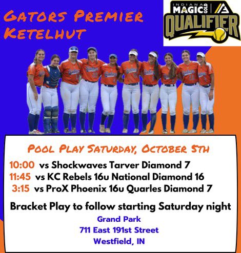 We’ll be at the IMG Alliance qualifier this weekend!! Come check us out! <a href="/GatorsKetelhut/">Gators Premier Ketelhut 🐊🥎</a>