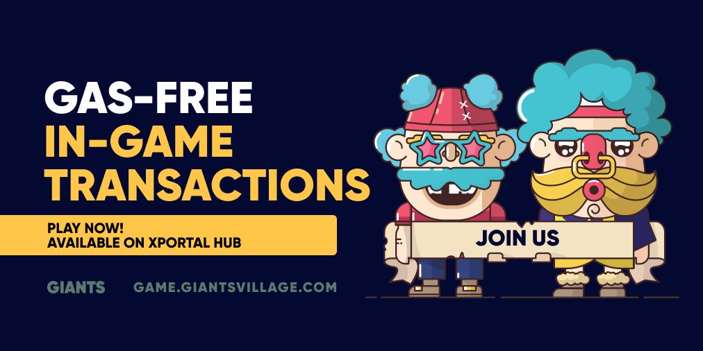 🔥 This is your chance to jump into the Giants Village Game and play with ZERO gas fees! Enjoy earning while having fun building your own village!🏡

Play, earn, and experience the perks of one of the top dApps in the MultiversX ecosystem! game.giantsvillage.com/auth