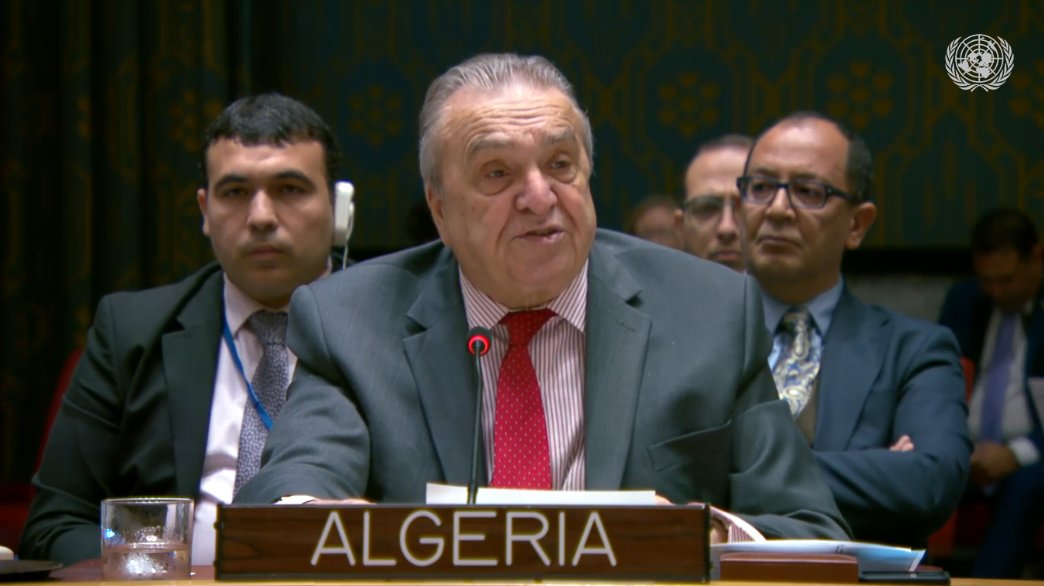 .<a href="/AlgeriaUN/">Permanent Mission of Algeria to the United Nations</a> Amb Bendjama: "Our inaction has effectively granted #Israel carte blanche to continue its rampage in #Gaza, in #WestBank - carte blanche to escalate against #Lebanon and pursue a bloody agenda of death and destruction. Now we hear the new rhetoric of 'deescalation