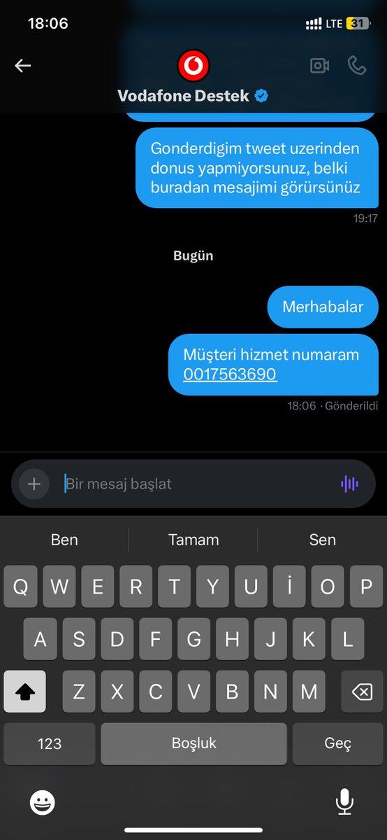vtimuc's tweet photo. @VodafoneDestek Merhabalar.  DM üzerinden ilettim. Calisamaz haldeyiz internet olmayinca acil destek lütfen https://t.co/zyj5cE5xBo