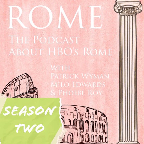 Milo_Edwards's tweet image. Very excited to announce that @Patrick_Wyman, Phoebe Roy and I are releasing the second season of the Romecast! You can buy the whole second season as a one-off $15 purchase on our patreon page (link in thread)