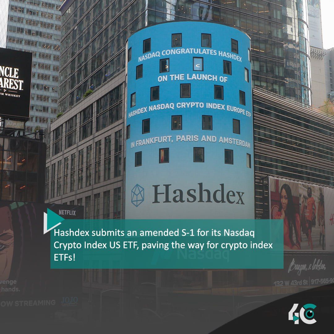 4cby360's tweet image. Hashdex Files Revised Form for US Crypto Index ETF, Giving Investors More Options

4cmediaco.com/hashdex-revise… 

#hashdex #us #crypto #etf #sec
