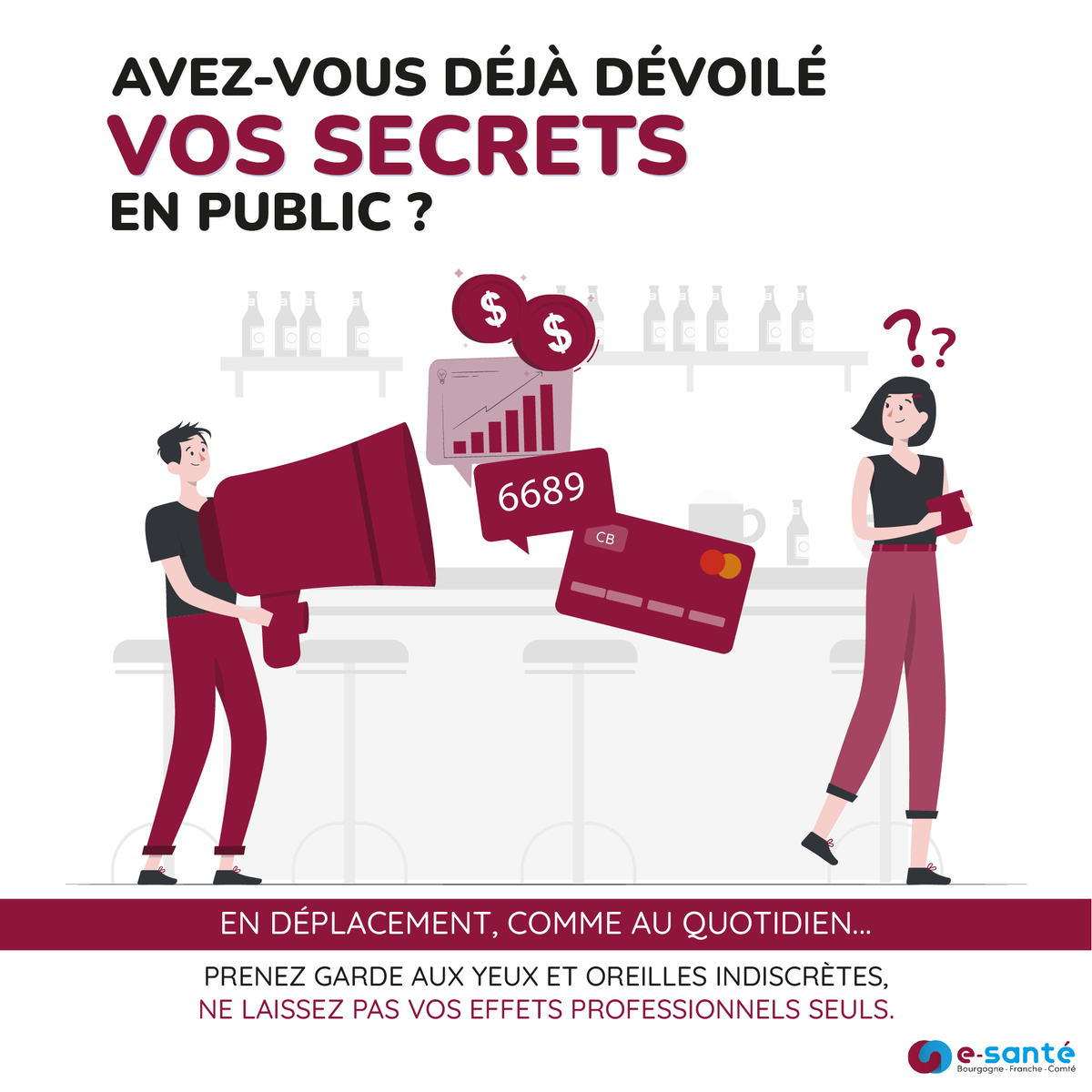 🔒#Cybermois
🧳Commandement4️⃣ : Soyez vigilant en déplacement pro !
✔Surveillez vos équipements ✔Évitez les Wi-Fi publics non sécurisés ✔Utilisez un VPN pour travailler à distance
Les déplacements augmentent les risques, restez prudents !
#Déplacements #Cybersécurité