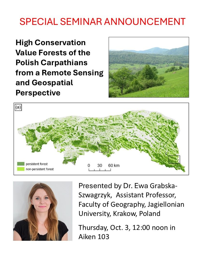 Rubenstein School (@uvm_rsenr) on Twitter photo We're thrilled to have Dr. Grabska-Szwagrzyk in the Aiken Center tomorrow! Seminar at 12pm, don't miss it! <a href="/bill_keeton/">Bill Keeton</a> <a href="/egrabska/">Ewa Grabska-Szwagrzyk</a> We're thrilled to have Dr. Grabska-Szwagrzyk in the Aiken Center tomorrow! Seminar at 12pm, don't miss it! <a href="/bill_keeton/">Bill Keeton</a> <a href="/egrabska/">Ewa Grabska-Szwagrzyk</a>