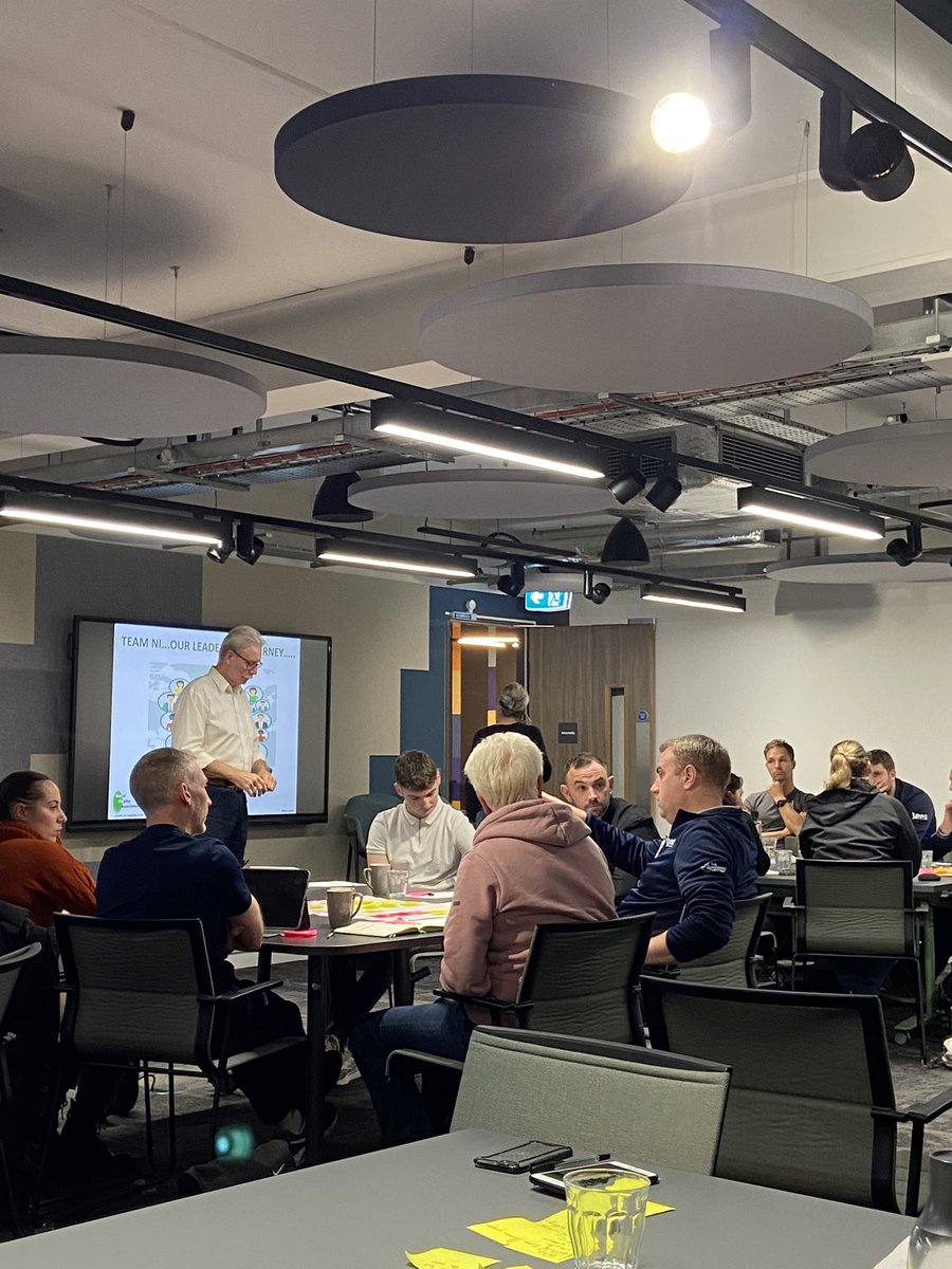 GoTeamNI's tweet image. Monday we hosted our second Leaders within workshop, where colleagues from our member sports and Sport NI joined us in preparing for Glasgow 2026 and beyond.
Again a massive thank you to @Davidhopley_OBE for facilitating and PwC for hosting.
#Goteamni #Leaderswithin