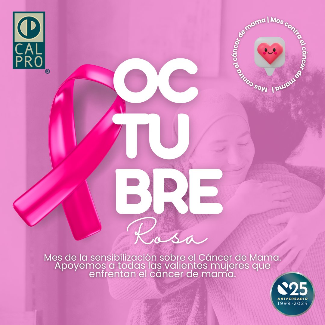 calpro_mx's tweet photo. En CalPro, nos unimos a la causa del mes rosa para concienciar sobre la lucha contra el cáncer de mama. Queremos recordar la importancia de la detección temprana y el cuidado de la salud.
¡Todo suma cuando nos unimos por una buena causa!
#MesRosa #PrevenciónCáncer https://t.co/qagcxcbGcn