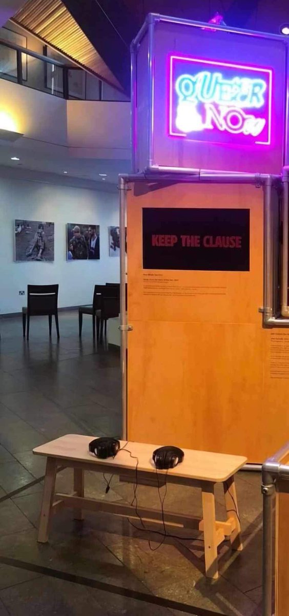 Great to see <a href="/shapercaper/">Shaper/Caper</a>’s Queer and Now exhibition in full swing! We trained the artists and asked them to add to our archive, great to see what can be done with oral history interviews 

WASPS Artist Studio Glasgow 1-13th with some artists giving a talk on the 11th