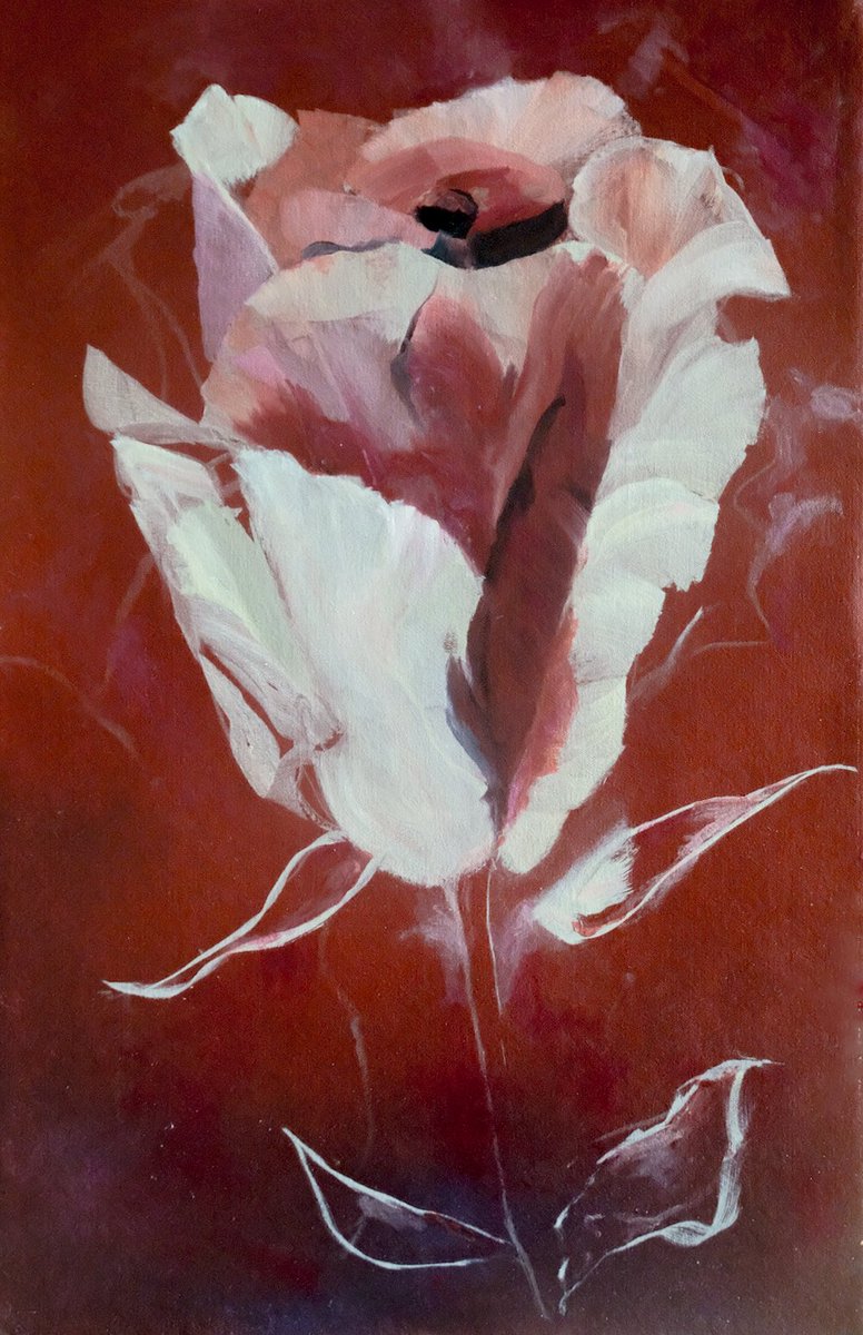 🥀 ‘Desert Rose’, fourth in the series. 

23.3 x 15.6cm, oils on canvas board.