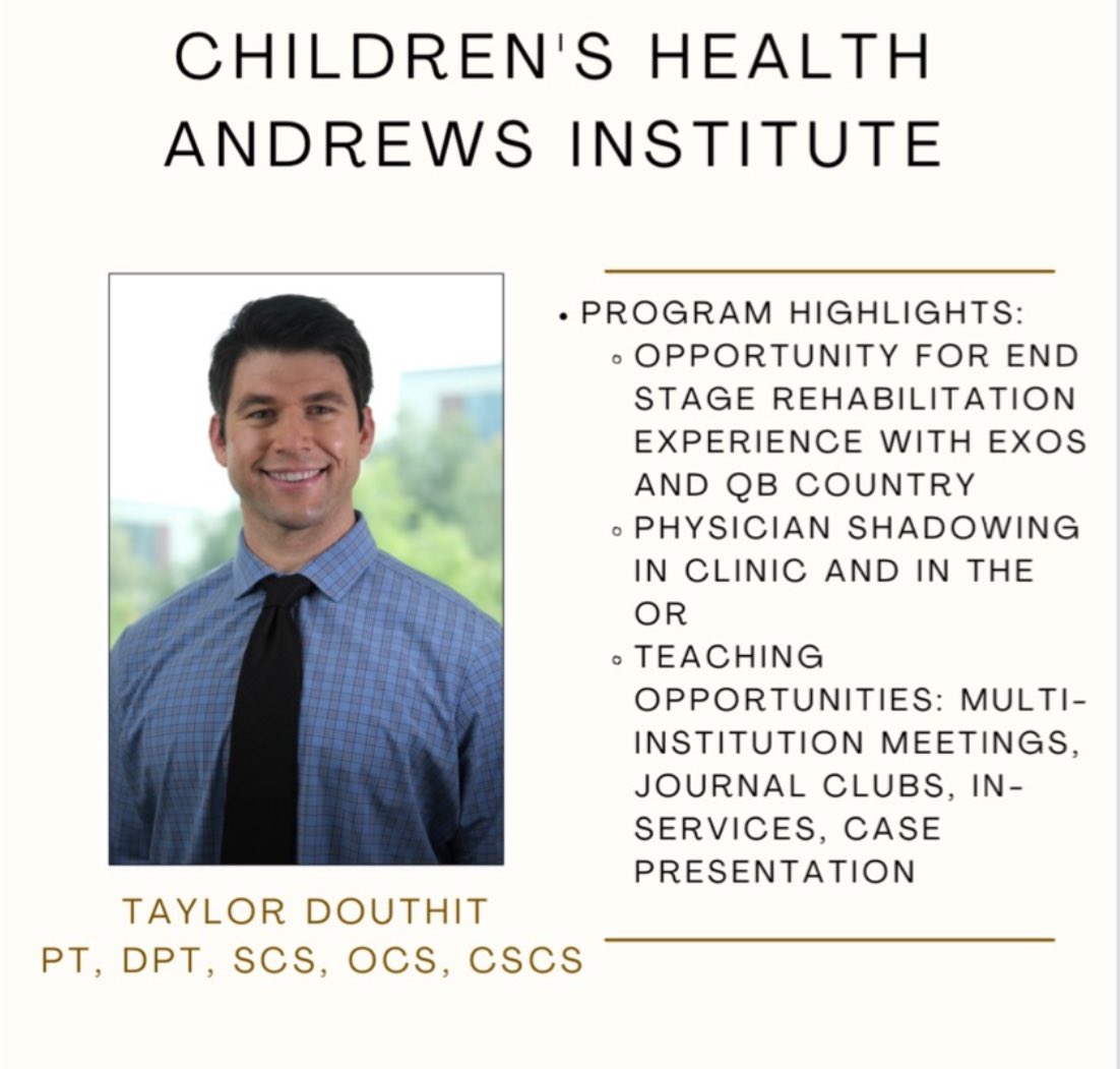 AASPT Youth Athlete SIG tweet media